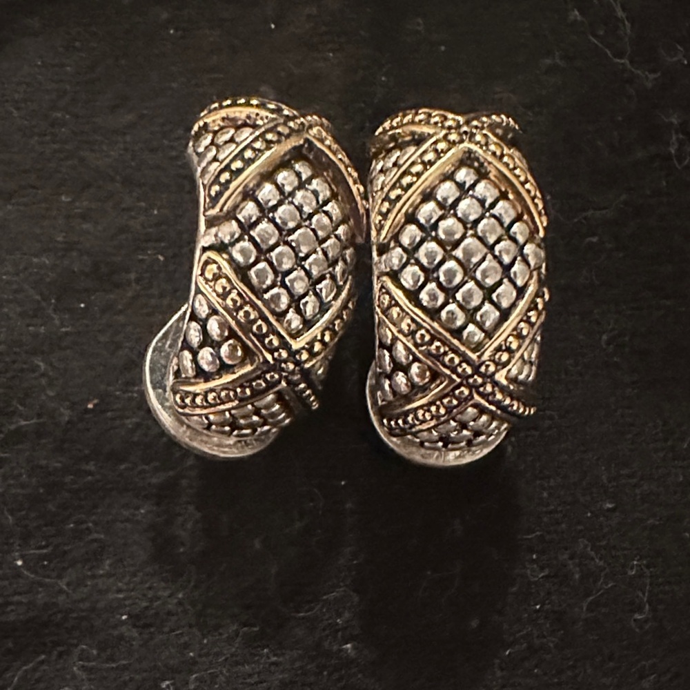 Elegant Silver and Gold Women's Earrings